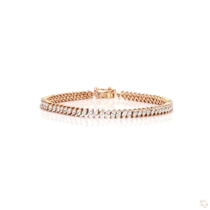Luxe Marquise Solitaire Tennis Bracelet