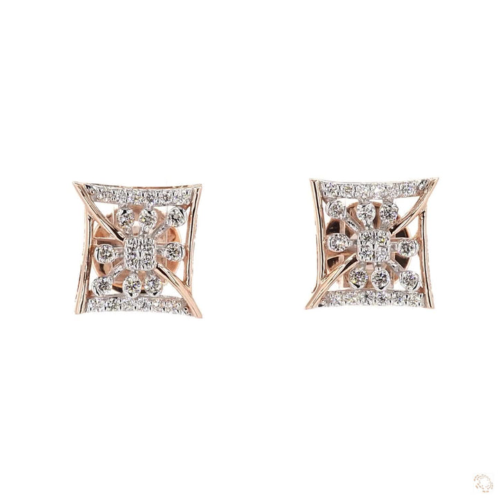 Square Whisper: Studs that Whisper Elegance