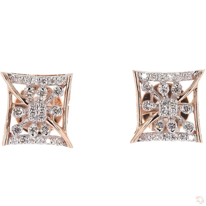 Square Whisper: Studs that Whisper Elegance