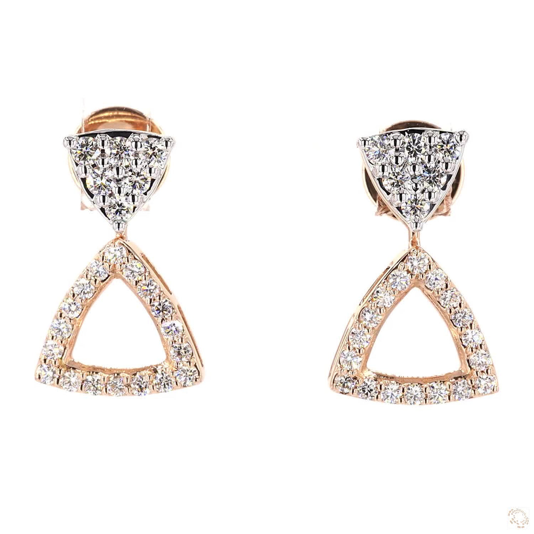 Aurora Changeable Earings: Triangular Studs