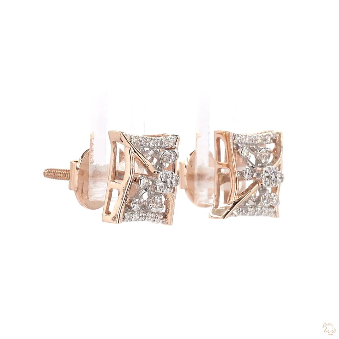 Square Whisper: Studs that Whisper Elegance