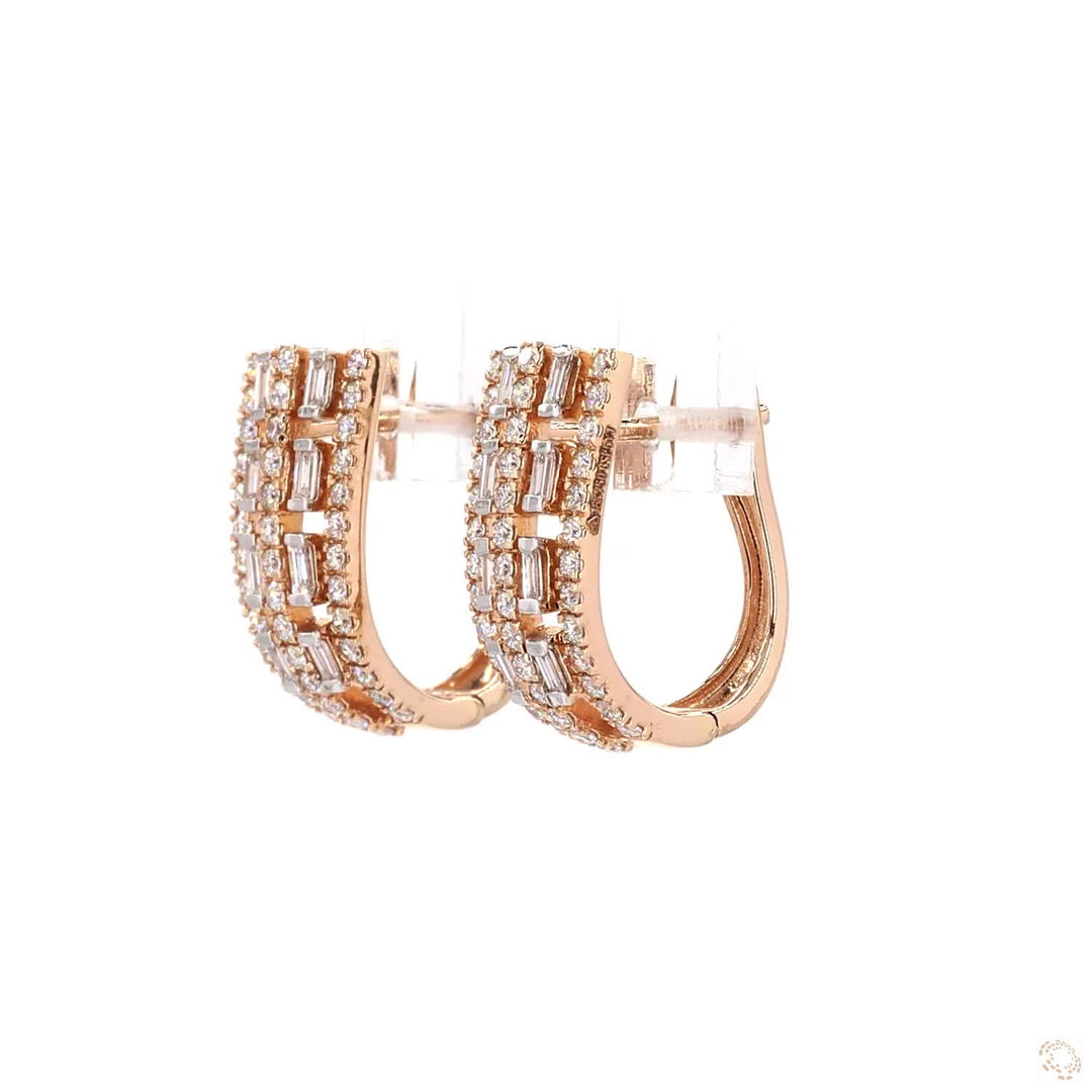 Diamond Cascade: A Flowing fall of Diamonds in a Tapered Hoop