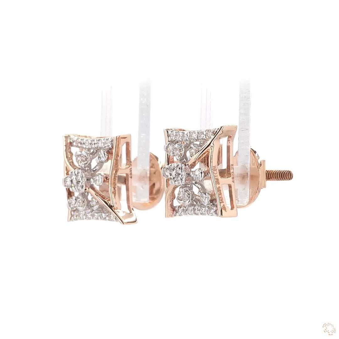 Square Whisper: Studs that Whisper Elegance