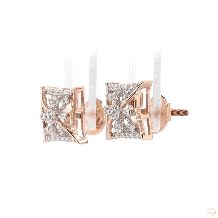 Square Whisper: Studs that Whisper Elegance