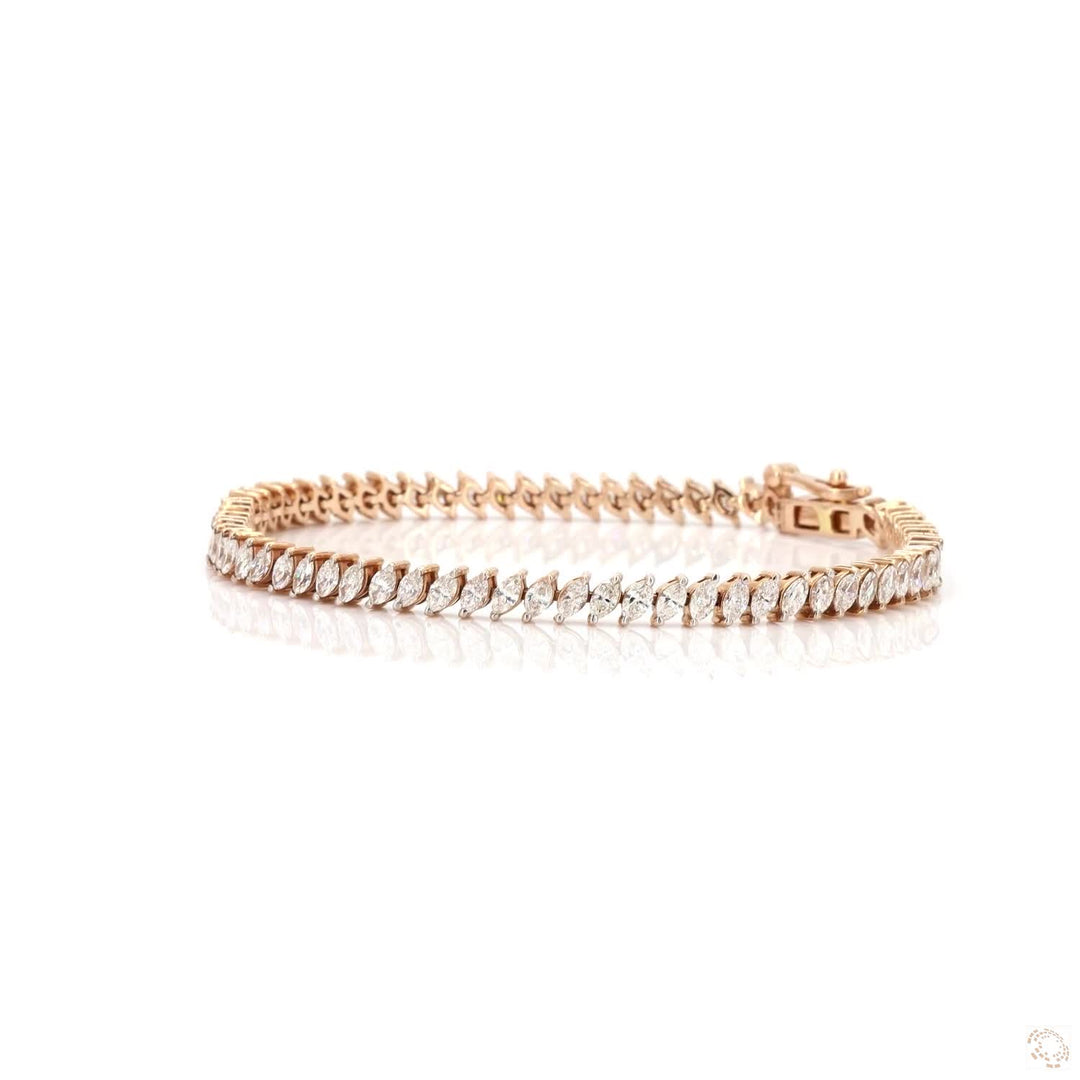Luxe Marquise Solitaire Tennis Bracelet