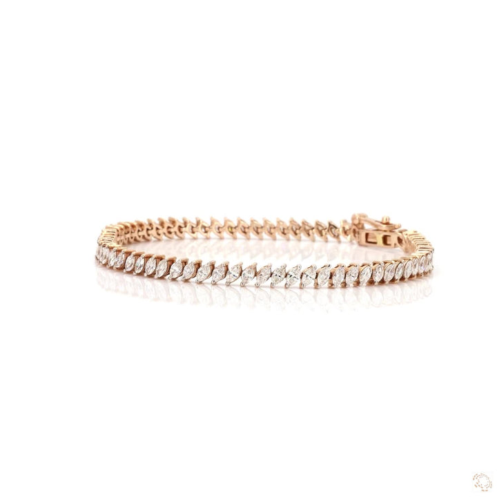Luxe Marquise Solitaire Tennis Bracelet