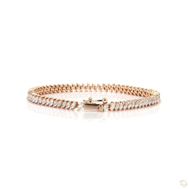 Luxe Marquise Solitaire Tennis Bracelet
