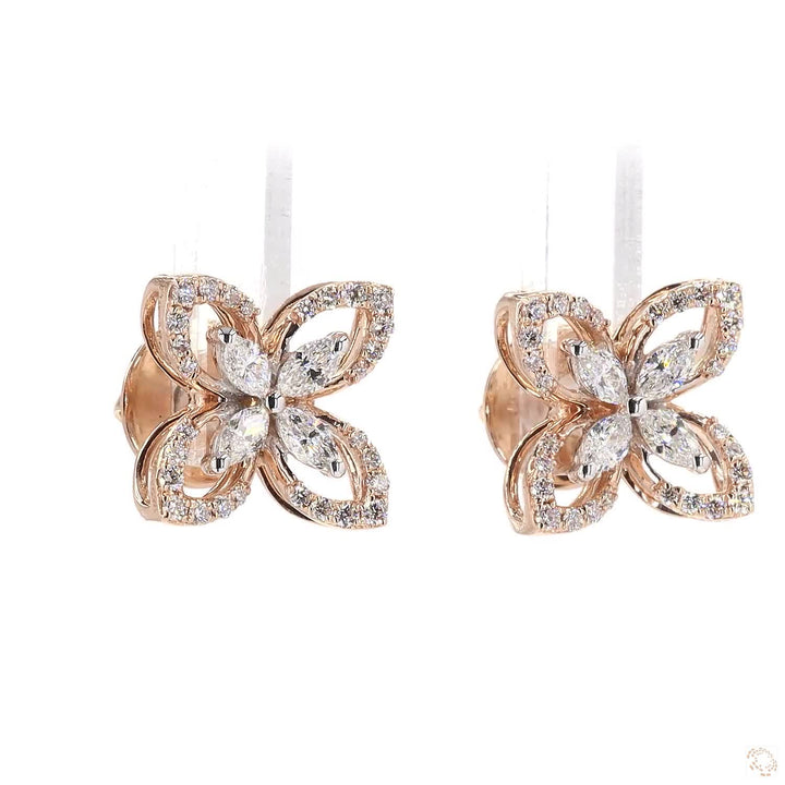 Double Petal Pendant Set : A Delicate Dance of Floral Beauty