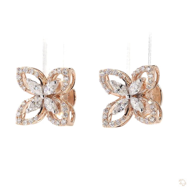 Double Petal Pendant Set : A Delicate Dance of Floral Beauty