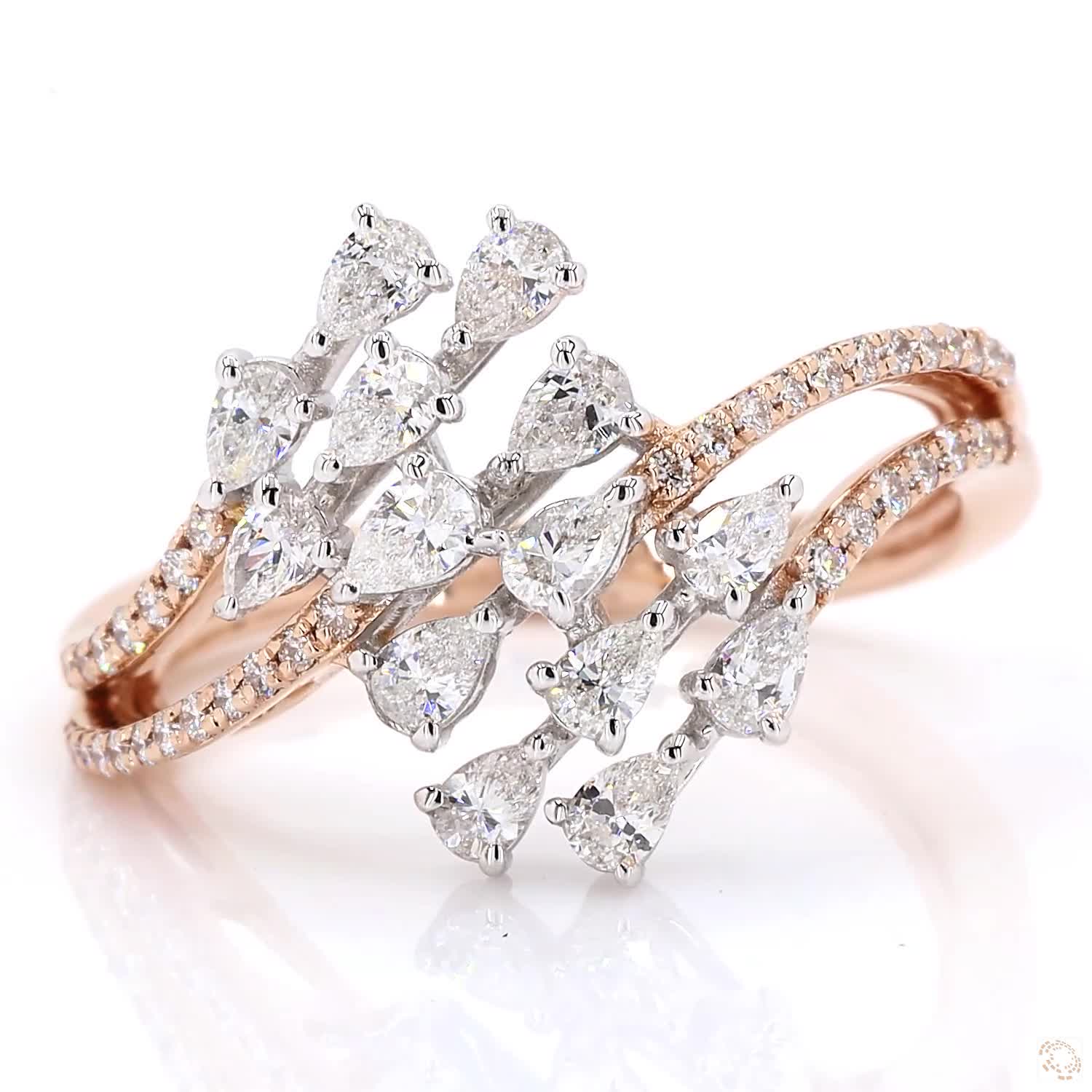 Fluid Elegance Ring : Feel the Flow – Shah Diamond